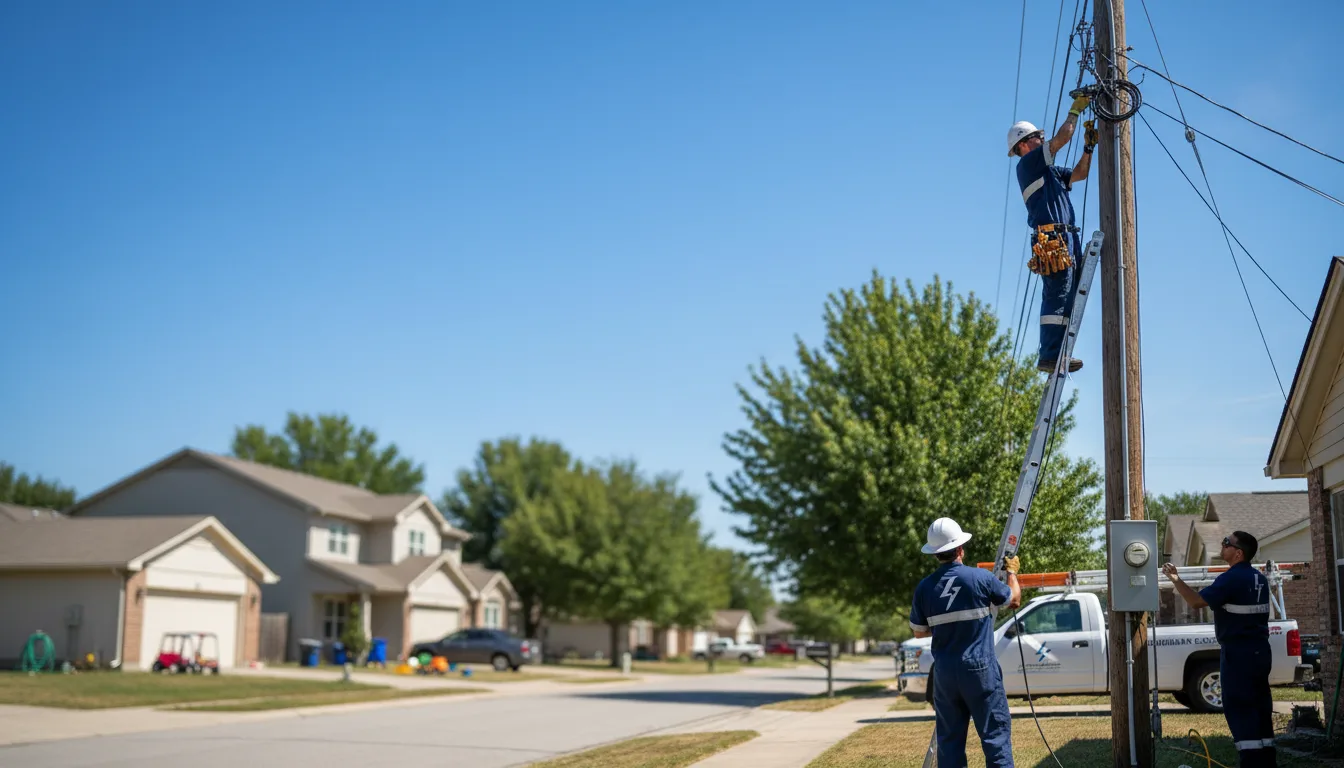 Residential electrician providing installation services in Brogue, PA